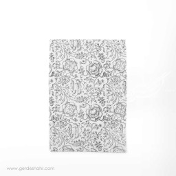 دستمال سفره نقش گلدانی خاکستری بومیکا - bhoomika
