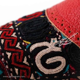 کفش زنانه چرمی دست دوز سوزندوزی طرح یک قرمز سایز 39 چاوان -  chavan
