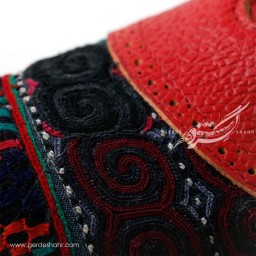 کفش زنانه چرمی دست دوز سوزندوزی طرح دو قرمز سایز 39 چاوان -  chavan
