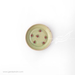 ظرف کوچک سبز گلدار ماه فروز محصولات