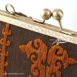 کیف بند دار زنانه قهوه ای کوبه راژانه گنجه رخت